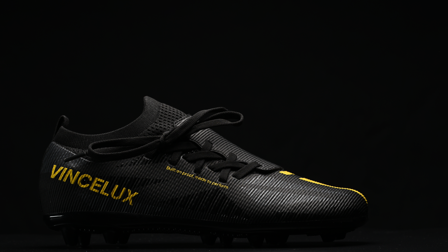 Vincelux Pro Elite® anatomical football boots – side profile